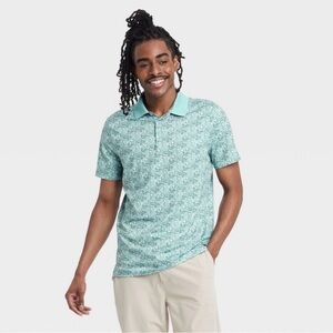 All In Motion Men’s Textured Polo Shirt XL NWT